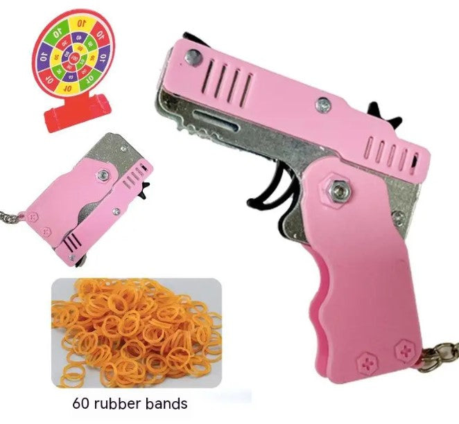 Mini Rubber Band Blaster Keychain