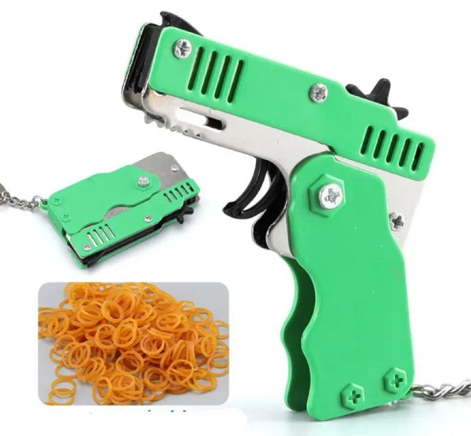 Mini Rubber Band Blaster Keychain