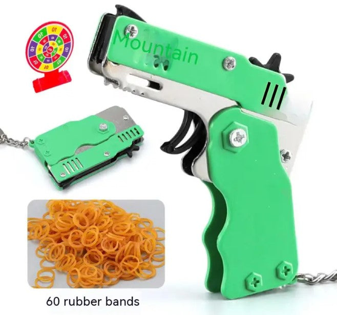Mini Rubber Band Blaster Keychain