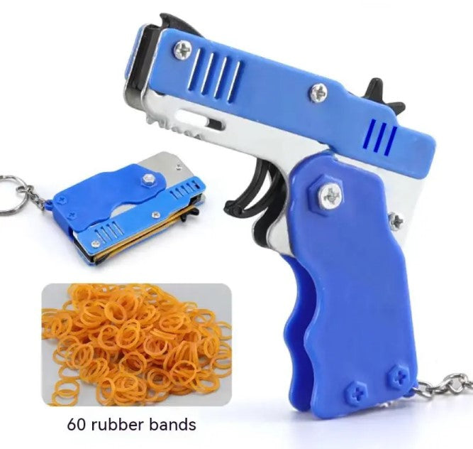 Mini Rubber Band Blaster Keychain