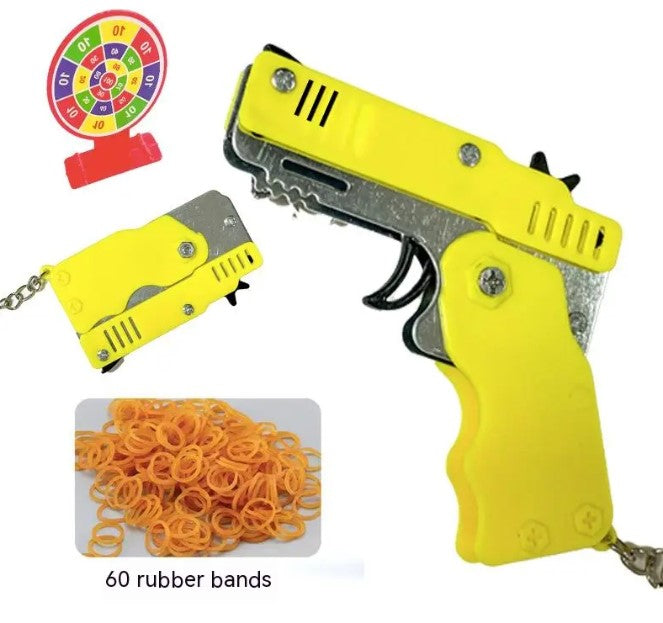Mini Rubber Band Blaster Keychain