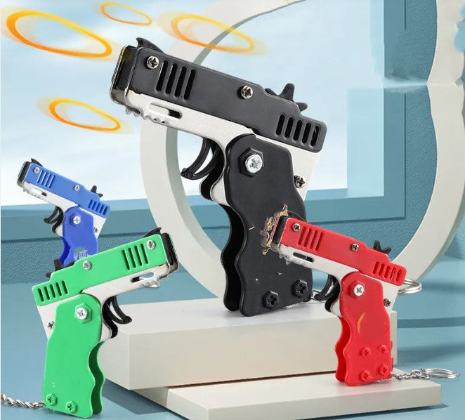 Mini Rubber Band Blaster Keychain