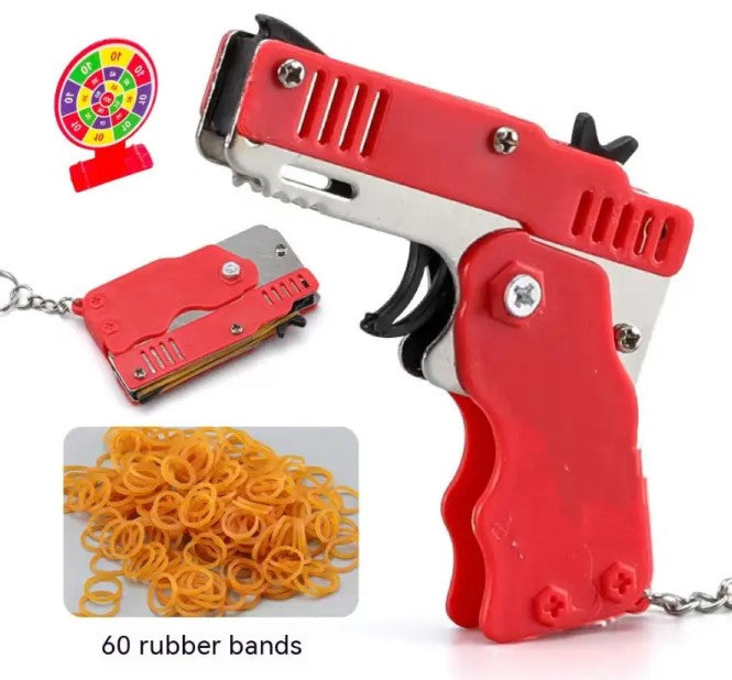 Mini Rubber Band Blaster Keychain
