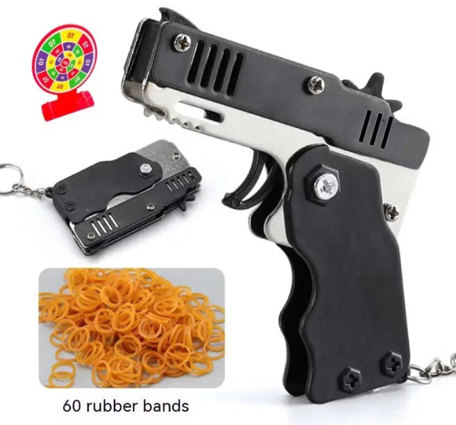 Mini Rubber Band Blaster Keychain